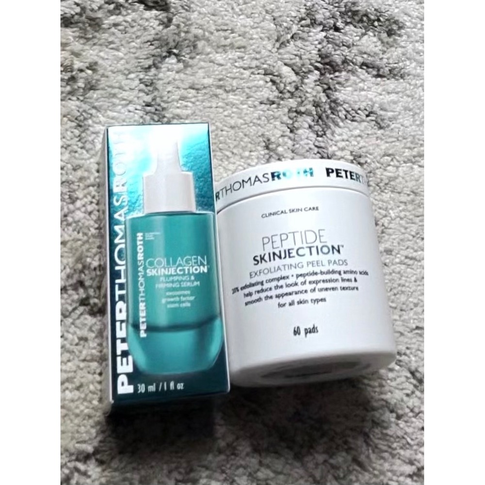 Peter Thomas Roth Collagen Skinjection Serum & Peptide Skinjection Peel Pads Set